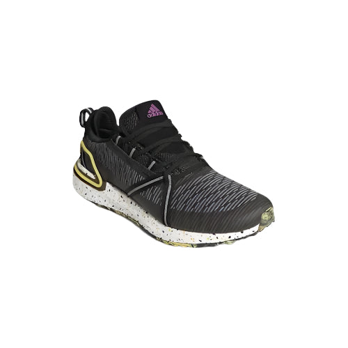 Adidas Solarthon Golf Shoes - Core Black / Sonic Fuchsia / Solar Gold
