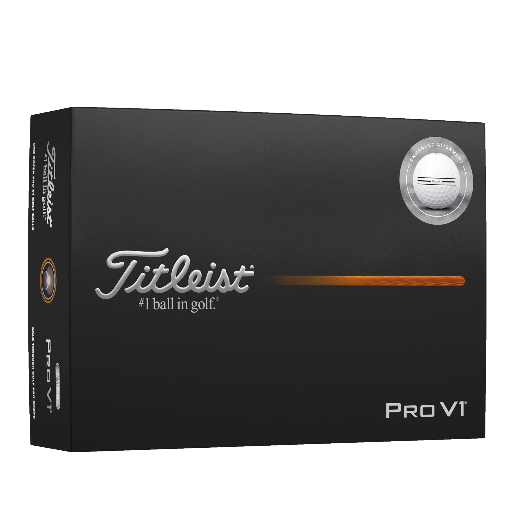 2025 Titleist Pro V1 Enhanced Alignment - White - Dozen
