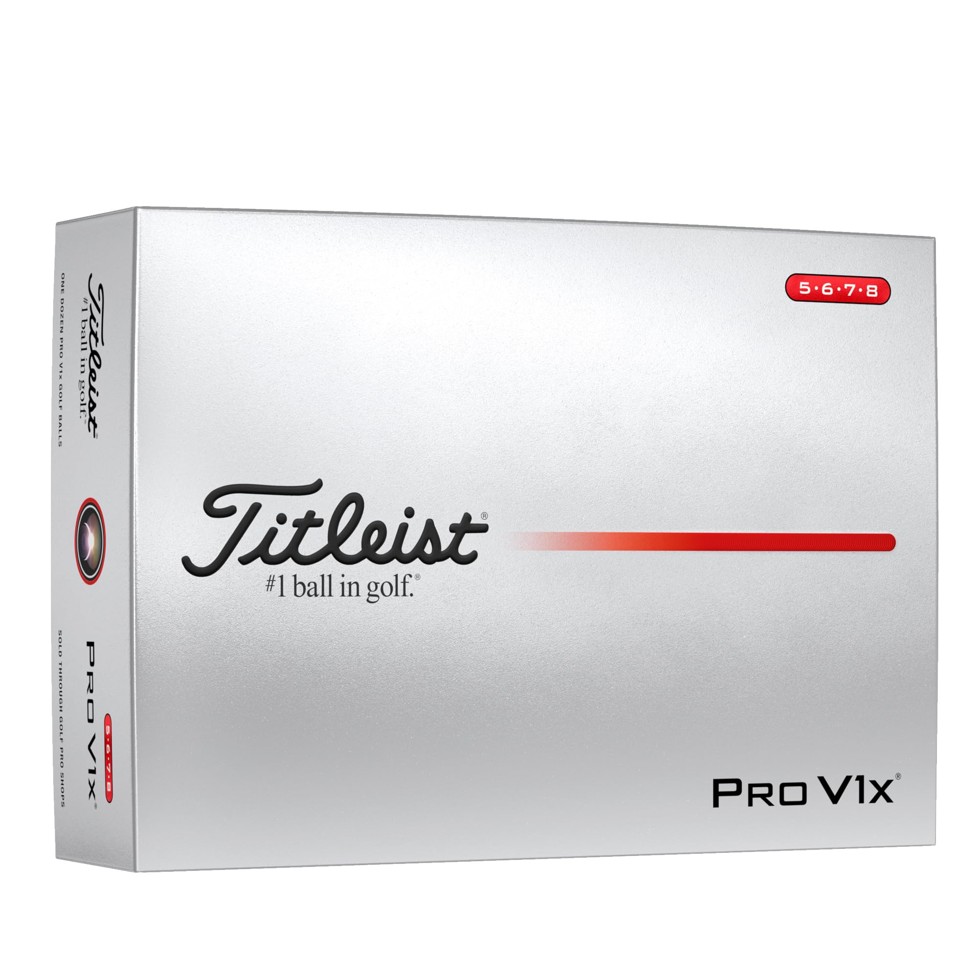 2025 Titleist Pro V1x High Number - White - Dozen