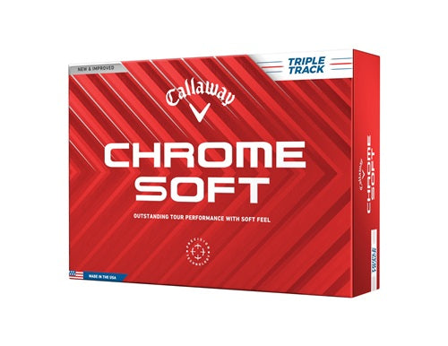 Callaway Chrome Soft 2024 Triple Track Golf Balls - Dozen