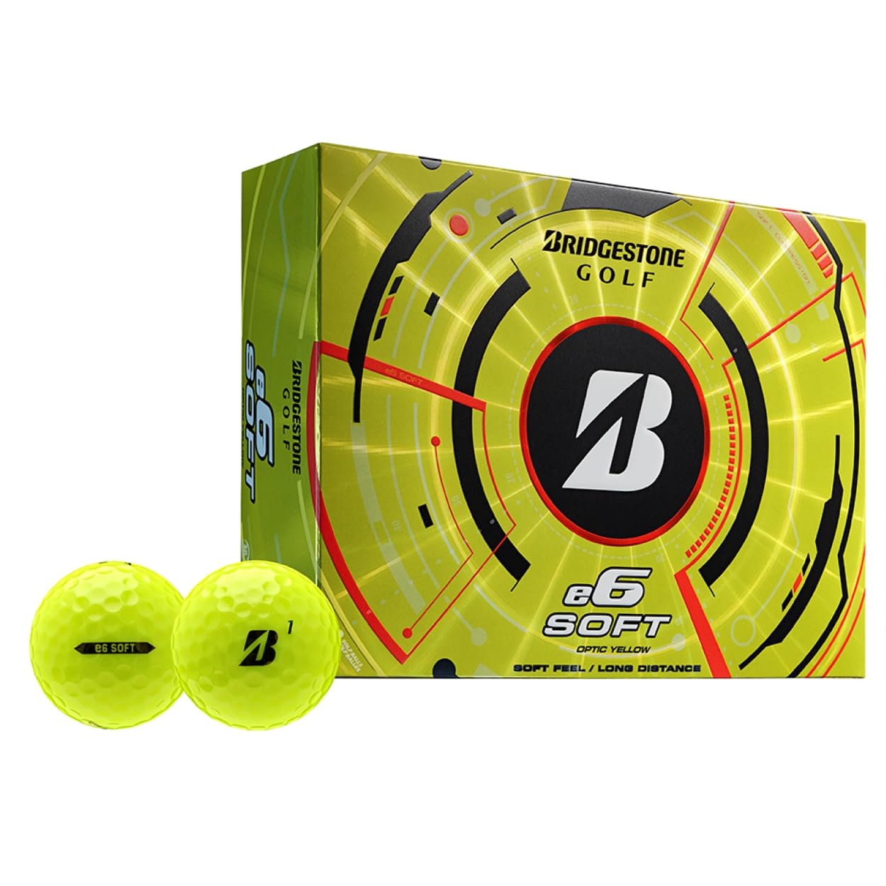 Bridgestone 2025 e6 Soft Golf Balls - Yellow - Dozen