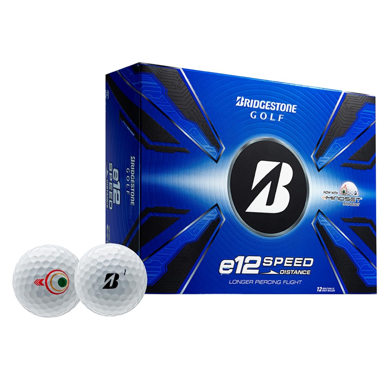 Bridgestone 2025 e12 Speed Golf Balls - White - Dozen