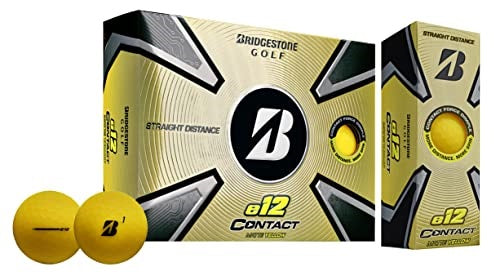 Bridgestone Golf Balls - e12 Contact - Matte Yellow - Dozen