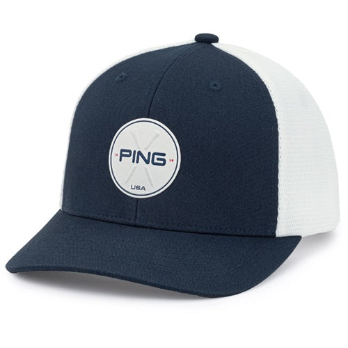 PING 232 Stars & Stripes Trucker Cap - Navy